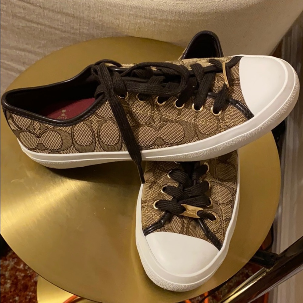 Coach Canvas Sneakers Brown